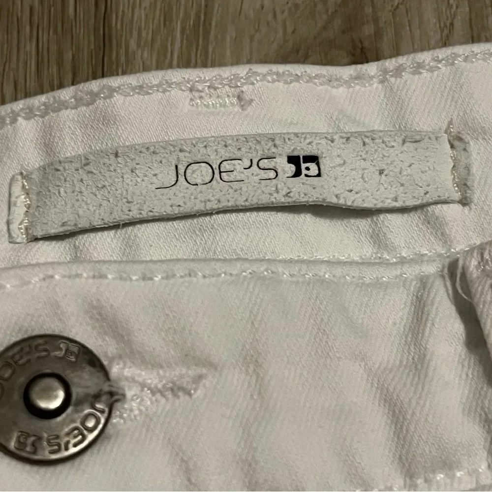 Joe's Jeans White Denim Distressed Shorts